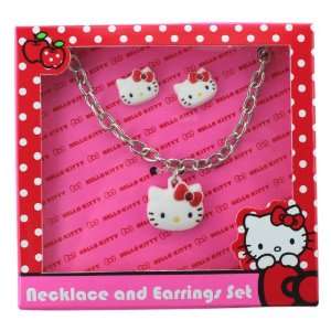  Hello Kitty Necklace and Earrings Set   Hello Kitty 