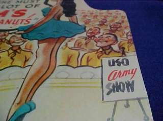 Toms Peanut Jar Sign 1943 Show Girl, Toms Store  
