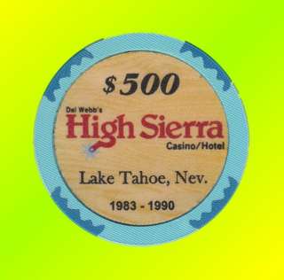 HIGH SIERRA CASINO   Stateline//Lake Tahoe   FANTASY COMMEMORATIVE 