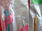 Aluminum crochet hooks/needles, sizes 3, 4, 8, 6 long
