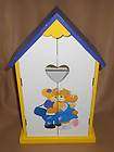 Teddy Bear Hugs Wooden Jewelry Box Closet Brightly Colored 16