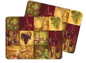 Kay Dee Designs Wine Grid Cork Backed Placemat, Set of 2  