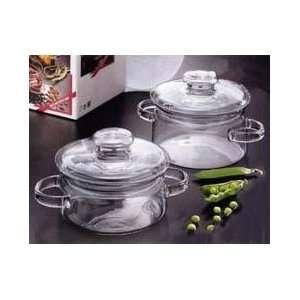   : Simax Glass Double Boiler Set by Kavalier (6 pc.): Kitchen & Dining
