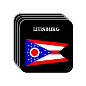  US State Flag   LEESBURG, Ohio (OH) Set of 4 Mini Mousepad 