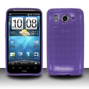   Skin Cover Case + Atom LED Keychain Light for HTC Inspire 4G (AT&T