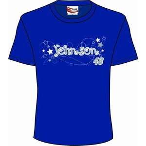  Jimmie Johnson Girls Team Color Car Youth Tee: Sports 