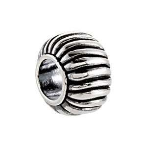  Kera Fluted Bead/Sterling Silver Jewelry