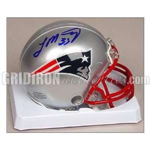  Autographed Laurence Maroney Mini Helmet   Autographed NFL 