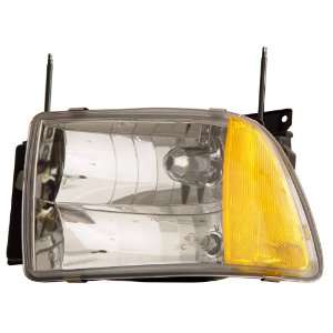 Chevy Blazer 95 97 Crystal H.L. Clear Amber Reflector   (Sold in Pairs 