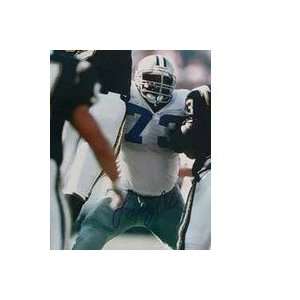  NFL Cowboys Larry Allen # 73. Autographed Plaque Sports 