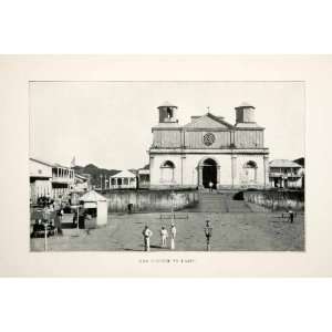  1899 Print Lares Puerto Rico Church Historic Image 