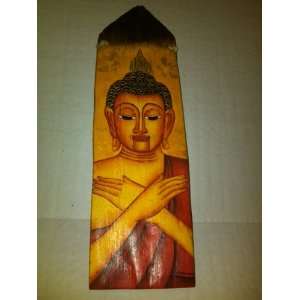  Buddha Lanna Painting Wood Panel2 Yel: Everything Else