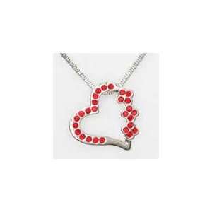  Heart Charm Pendant red 