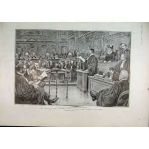   Humbert Case View Court During Trial Maitre Labori