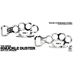  The Inked Knuckle Duster Bottle Opener Tribal Silver 