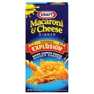 Kraft Macaroni & Cheese   Cheddar Explosion, 5.50 oz (Pack of 24 