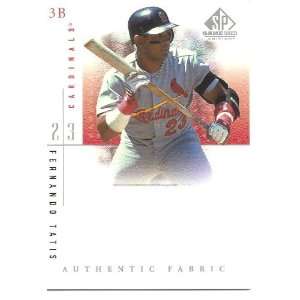 Fernando Tatis 2001 SP Game Used Edition Authentic Fabric Jersey Card 