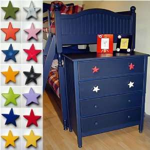  One World   Distressed White Star Drawer Pull Baby