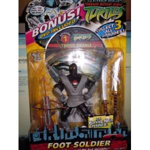   Ninja Turtles Enemies with Bonus DVD   Foot Soldier Toys & Games