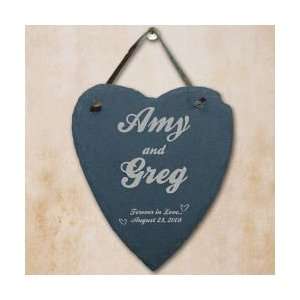 Valentines Day Personalized Message Wall Slate Hanging  