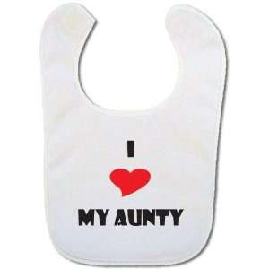  I love my Aunty Baby bib Baby