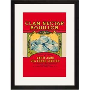   Print 17x23, Capn John Brand Clam Nectar Bouillon