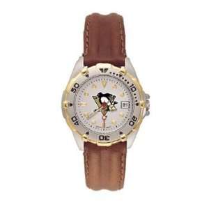  Pittsburgh Penguins All Star Ladies Black Leather Strap 