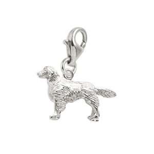  Rembrandt Charms Golden Retriever Charm with Lobster Clasp 