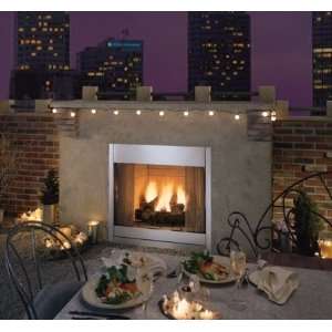 36 Outdoor Radiant Vent Free Fireplace in Stainless Steel   Natural 