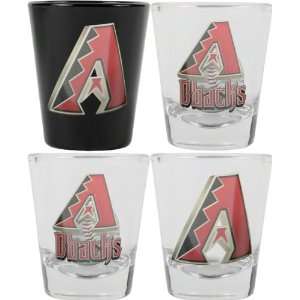  Arizona Diamondbacks 3D Logo Shot Glass Set: Sports 