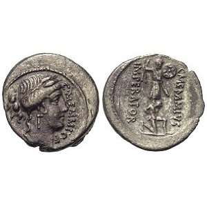  Roman Republic, C. Memmius C.f., 56 B.C.; Silver Denarius 