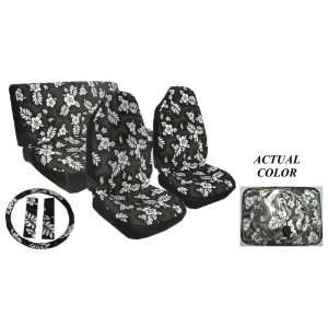   Bucket & Rear Bench Seat Covers, Steering Wheel Cover & Shoulder Pads