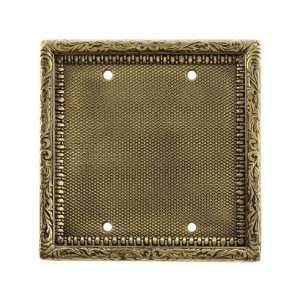  Victorian Double Blank Switch Plate In Antique By Hand 