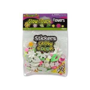  Glow In The Dark Flower Stickers jpseenterprises 