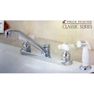  Price Pfister Kitchen Faucet Chrome with Sprayer: Home 