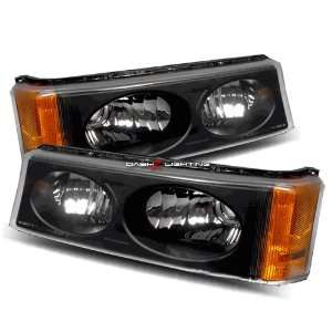  03 06 Chevy Silverado Bumper Lights   Black: Automotive