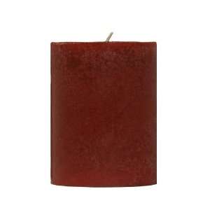  Goose Creek 3 by 8 Inch Cranberry Solid Pillar Candle 