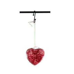    Glass Heart with Sparkling Champagne Scented Oil