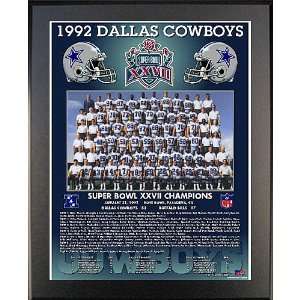  Healy Dallas Cowboys Super Bowl Xxvii Champions 11X13 Team 