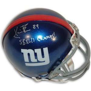  Kevin Boss Signed New York Giants Replica Mini Helmet 
