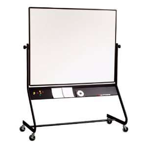  Double Sided Magnetic Markerboard with Black Tubular Steel 