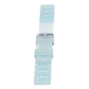  Watch Band   Adjustable Blue Rubber Watch Band: Jewelry
