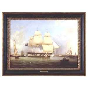 Hms Revenge Leaving Portsmouth By Thomas, Richard S 1787 1853 