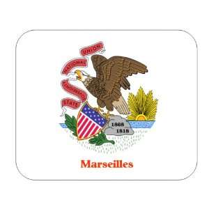  US State Flag   Marseilles, Illinois (IL) Mouse Pad 