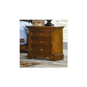  Eagles Nest Large Nightstand in Distressed Rich Medium Brown 