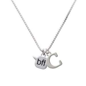  bff   Best Friends Forever   Text Chat C Initial Charm 