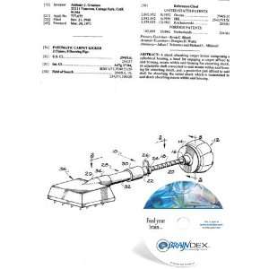  NEW Patent CD for PNEUMATIC CARPET KICKER 