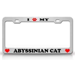 I PAW MY ABYSSINIAN Cat Pet Animal High Quality STEEL 