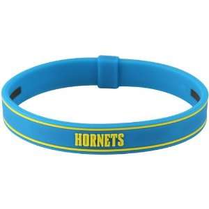 Phiten New Orleans Hornets 7.5 Light Blue Silicone Titanium Bracelet