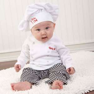 Big Dreamzzzâ€ Baby Chef Three Piece Layette in Culinary Themed 